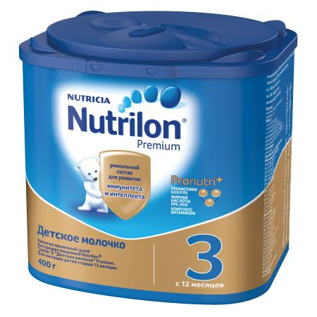 Детское молочко Nutrilon 3 Premium, 400 гр, Nutrilon