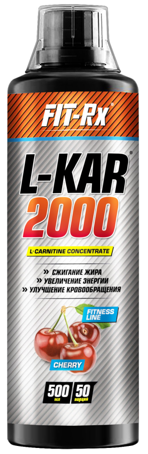 L-Kar 2000, вкус вишня, 500 мл,  Fit-Rx