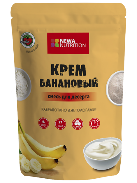 Смесь сухая для бананового крема, 150 гр, Newa Nutrition