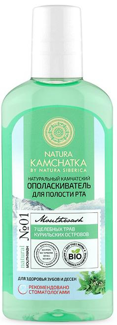 Ополаскиватель для полости рта для здоровья зубов и десен, натуральный камчатский, 250 мл, Natura Siberica