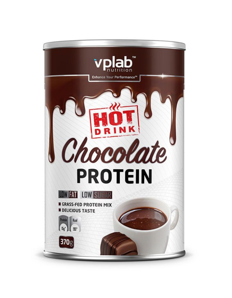 Высокобелковый шоколадный напиток Hot Chocolate Protein, 370 гр, VPLab