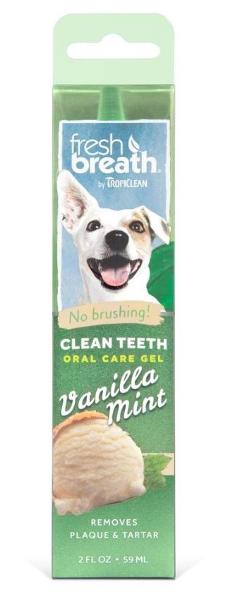 Гель для чистки зубов с ванилью и мятой для собак, 59 мл, TropiClean