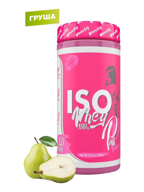 ISO WHEY 100%  (изолят сывороточного протеина) , вкус  Груша, 300 г, PinkPower