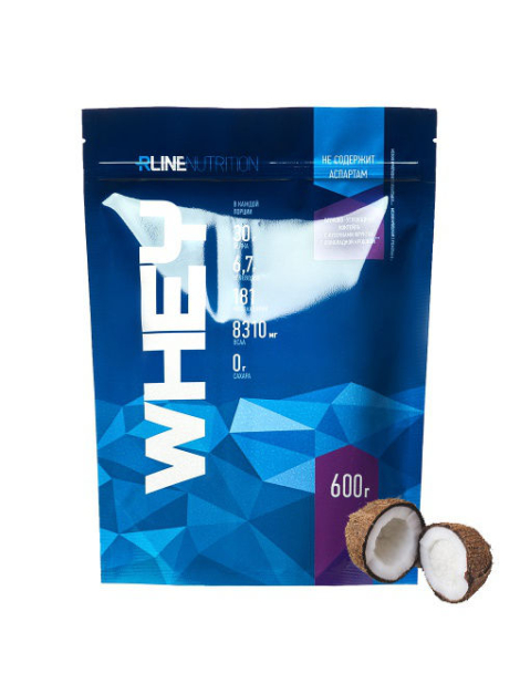 Протеин Whey, вкус «Кокос», 600 гр, RLine