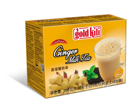Имбирный чай с молоком быстрорастворимый, коробка 200г, Gold Kili.