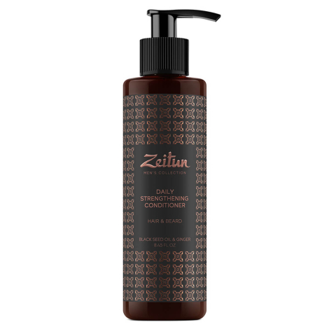 Бальзам-кондиционер для волос и бороды укрепляющий для мужчин, с имбирем и черным тмином, 250 мл, ZEITUN