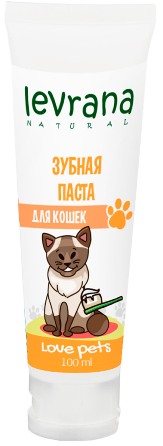 Зубная паста для кошек, Love pets, 100 мл, Levrana