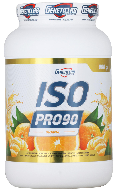 Iso Pro 90, вкус апельсин, 900 г, Geneticlab