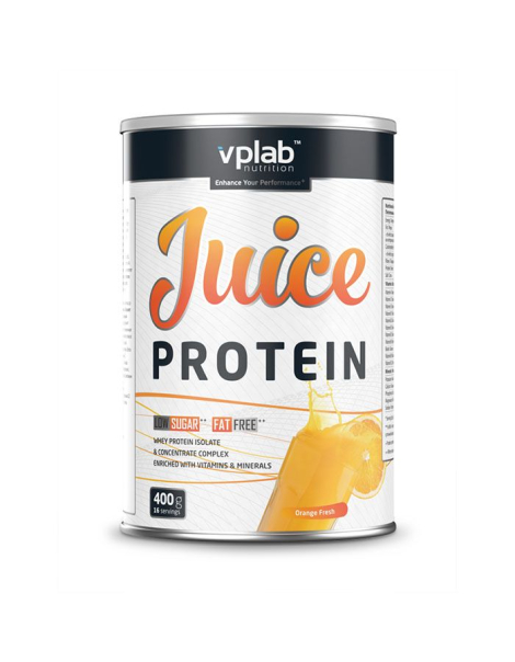 Высокобелковый напиток со вкусом апельсина Juice Protein, 400 гр, VPLab
