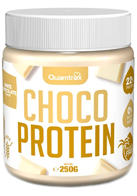 Паста Choco Protein, белый шоколад (White Choco), 250 г, Quamtrax