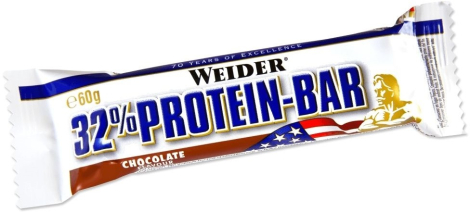 Протеиновый батончик 32% Protein Bar, вкус «Шоколад», 60 гр, Weider