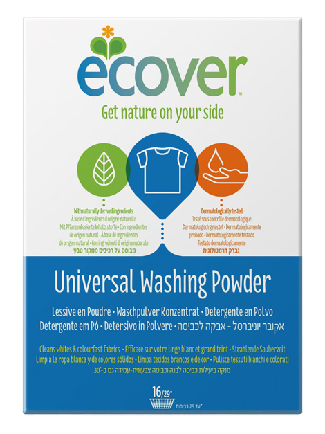 Экологический стиральный порошок-концентрат универсальный, 1.2 кг, Ecover