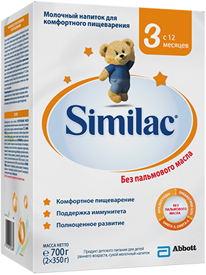 Молочная смесь Симилак 3 с 12 месяцев, (картонная упаковка), 350 гр, Similac