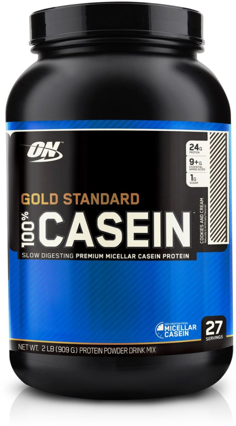 Казеиновый протеин, Gold Standard 100% Casein, вкус «Печенье и крем», 900 гр, OPTIMUM NUTRITION