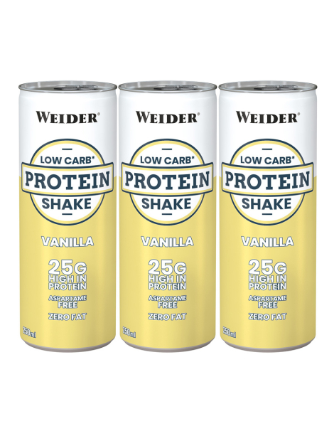 Low Carb Protein Shake, Vanilla, 3 шт, Weider