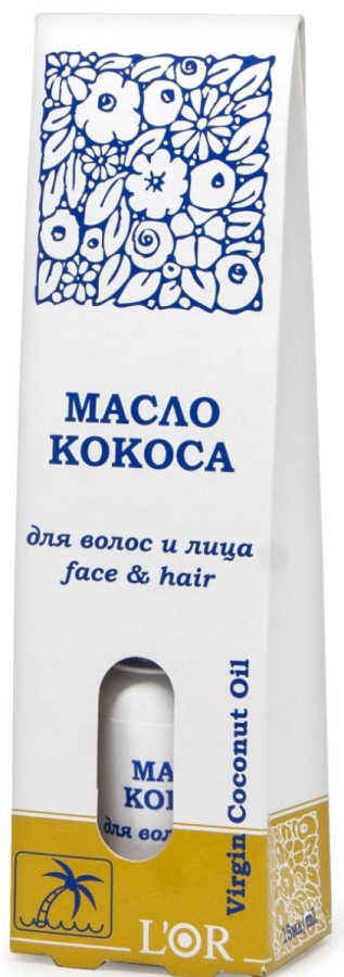 L'Or, Масло кокосовое для волос и лица(флакон-капелька), 15 мл, DNC