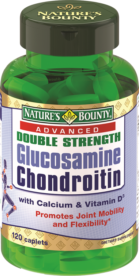 Глюкозамин-хондроитин плюс с кальцием и витамином Д, 120 таблеток, Nature's Bounty