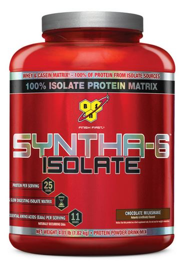 Протеин Syntha-6 Isolate, вкус Шоколадный молочный коктейль, 1820 гр, BSN