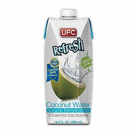 100% Кокосовая вода Refresh, 500 мл, UFC