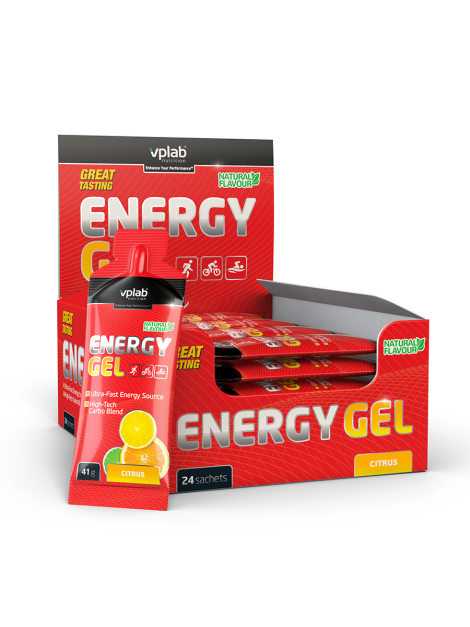 Energy Gel, Цитрус, 24 шт, VPLab Nutrition
