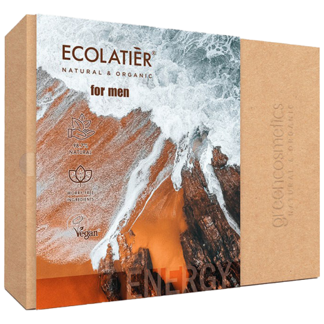 Подарочный набор Energy для мужчин (шампунь 150 мл+ гель для душа 150 мл), Ecolatier