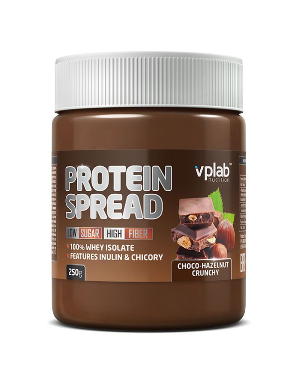 Высокобелковая шоколадная паста Protein Spred, вкус «Шоколад, хрустящий фундук», 250 гр, VPLab