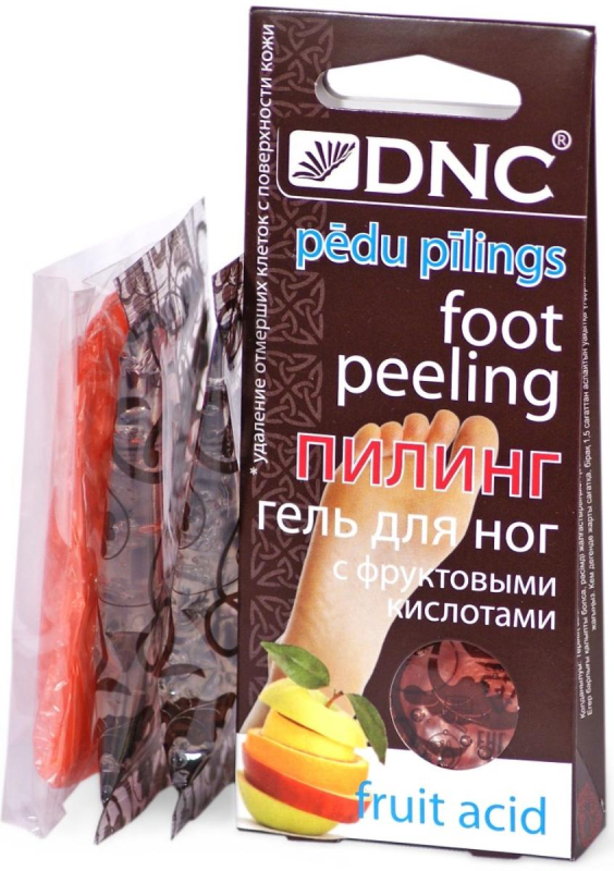 Купить Пилинг-гель для ног с фруктовыми кислотами, 2 саше по 20 мл, DNC