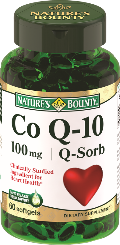 Коэнзим Q-10, 100 мг, 60 капсул, Nature's Bounty