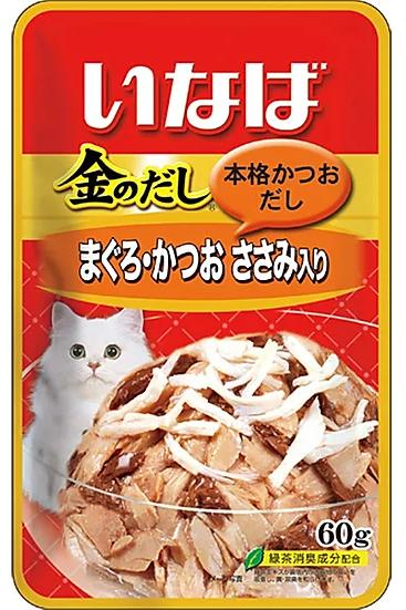 Микс из тихоокеанского тунца, парного филе курицы и японского тунца-бонито, 60 гр,  Japan Premium Pet