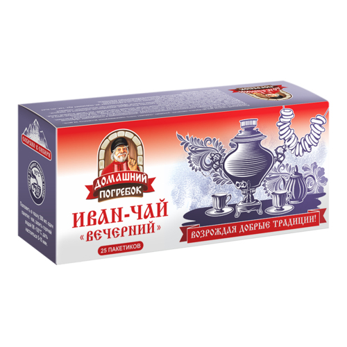 Иван-чай «Вечерний» для сна, 25 пакетиков, Домашний погребок
