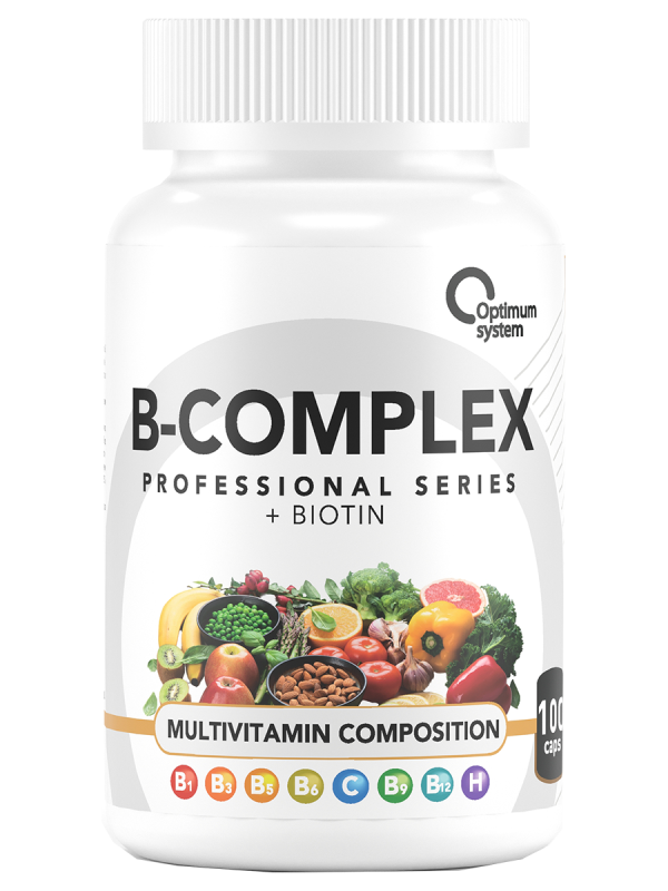 Витамин  B - Complex, 100 капсул, Optimum System