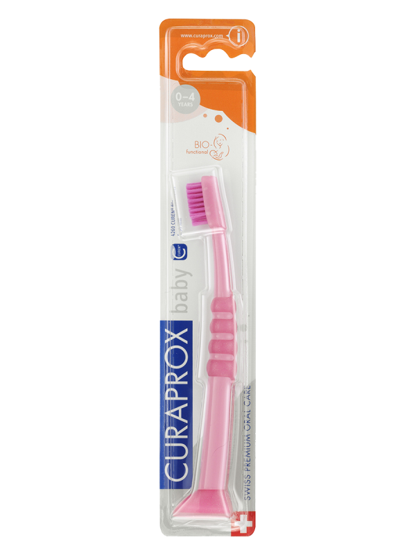 Зубная щетка детская CK 4260 Baby с гуммированной ручкой 0-4 лет, Curaprox
