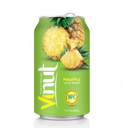 Напиток безалкогольный сокосодержащий со вкусом ананаса, 330 мл, Vinut