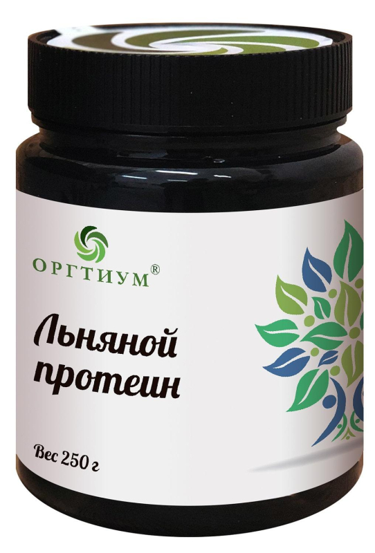 Протеин из семян льна, 250 г, Оргтиум