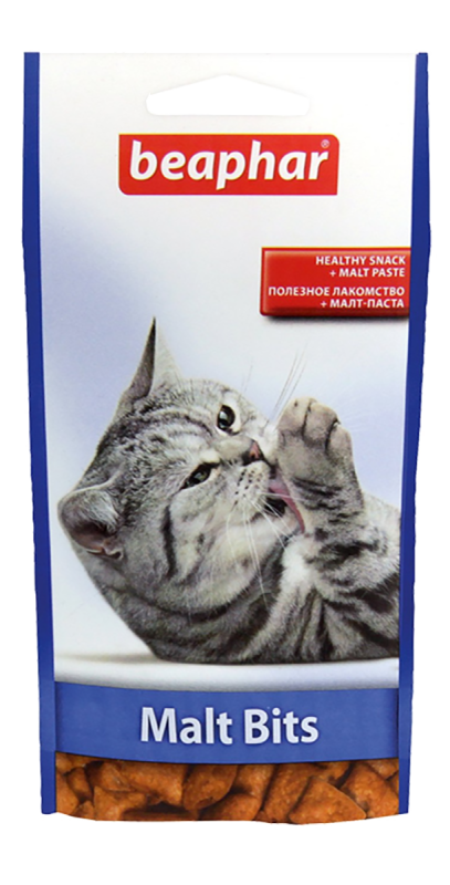 Malt-Bits  подушечки для кошек с мальт-пастой, 75 шт, BEAPHAR