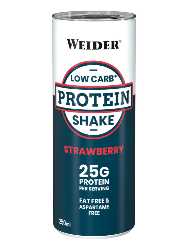 Low Carb Protein Shake, Strawberry, 24 шт, Weider