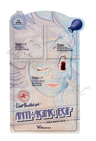 Антивозрастная маска для лица Anti Aging EGF Aqua Mask Pack, 25 мл, 1 шт, Elizavecca