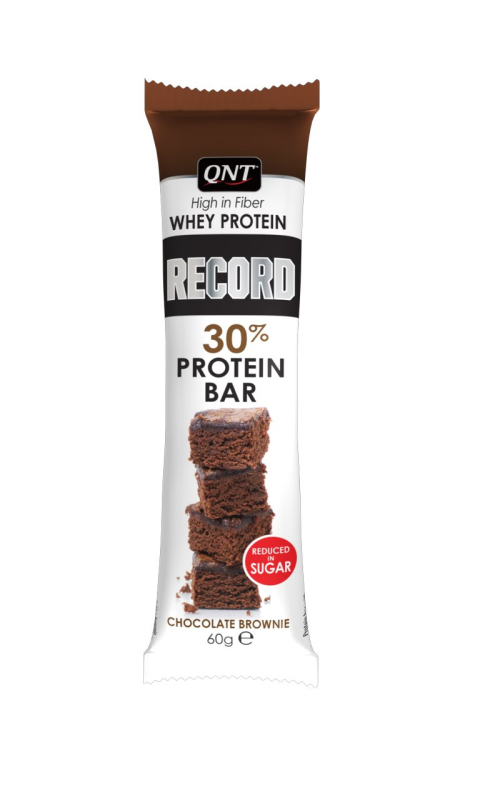 Протеиновый батончик Record bar (шоколадный брауни), 60 гр, QNT