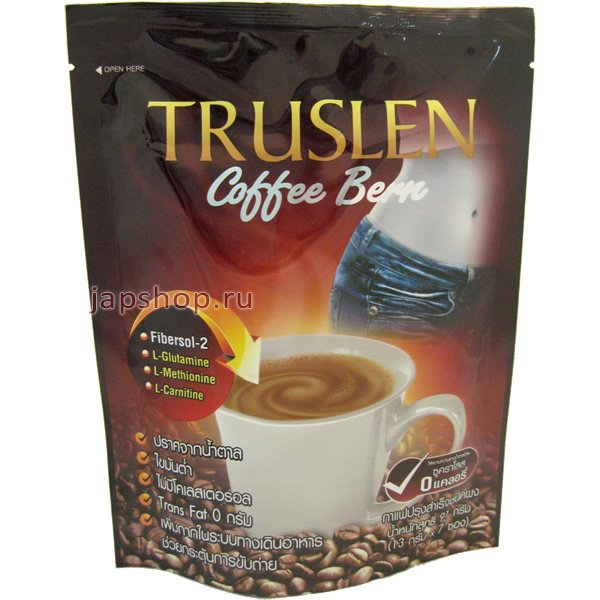 Напиток кофейный растворимый Coffee Bern, 7 саше по 13 гр, TRUSLEN