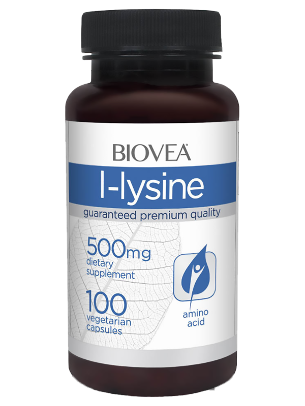 L-Lysine, 500 mg, 100 капсул, Biovea