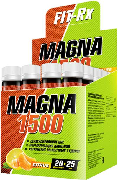 Magna 1500, вкус цитрус, 20 ампул,  Fit-Rx