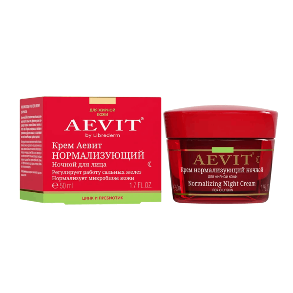 Купить Крем Нормализующий ночной для жирной кожи, AEVIT, 50 мл, Librederm