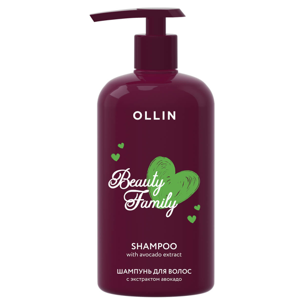 Beauty Family  Шампунь для волос с экстрактом авокадо, 500 мл, OLLIN