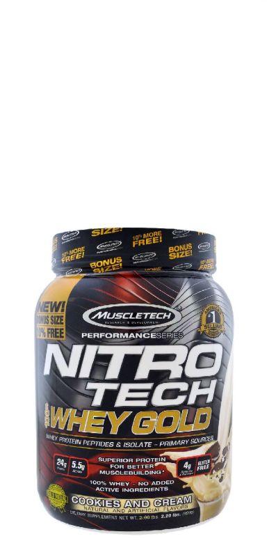 Сывороточный протеин Nitro Tech Performance Series, вкус «Крем-печенье», 907 гр, Muscletech