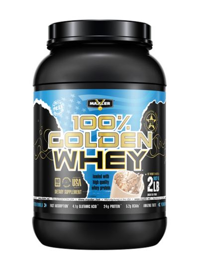 Протеин 100% Golden Whey, вкус Мороженое Пекан, 907 гр, MAXLER