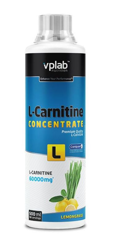 Жидкий концентрат быстродействующего L-карнитина, вкус «Лимонник», 500 мл, VPLab