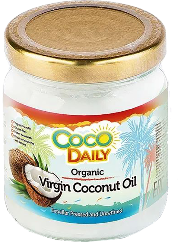 Органическое кокосовое масло нерафинированное холодного отжима, 195 мл, CocoDaily