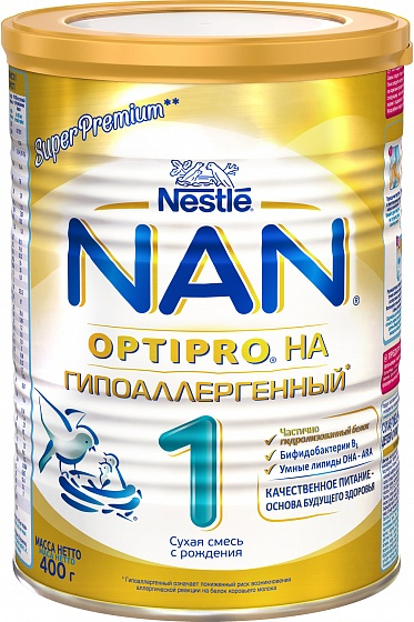 Сухая молочная смесь «HA-1 гипоаллергенный», 400 гр, NAN