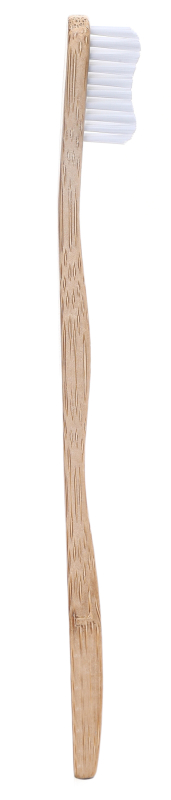 Зубная щетка из бамбука, белая, средней жесткости, HUMBLE - фото 3