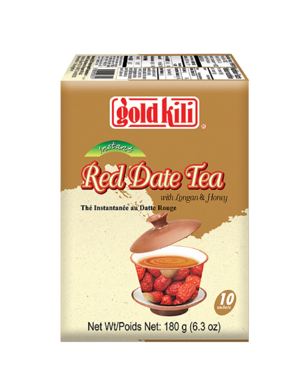 Купить Чай «Красный финик «унаби» с лонганом и медом»  быстрорастворимый,  180 г, Gold Kili
